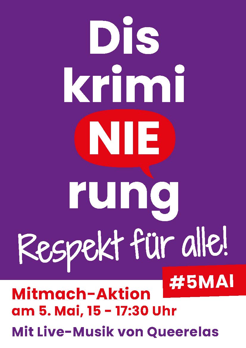 Protesttag am 5. Mai gegen Diskriminierung auf dem Chlodwigplatz in Köln